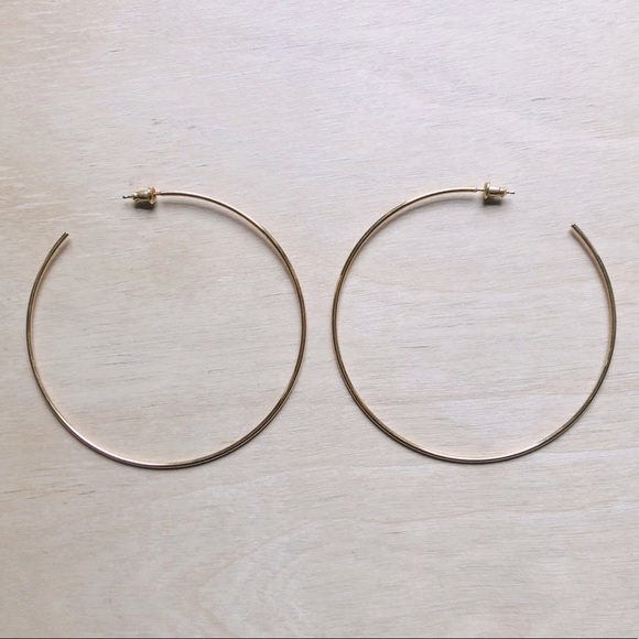 3 for $15: Large Goldtone Hoops - Picture 1 of 3